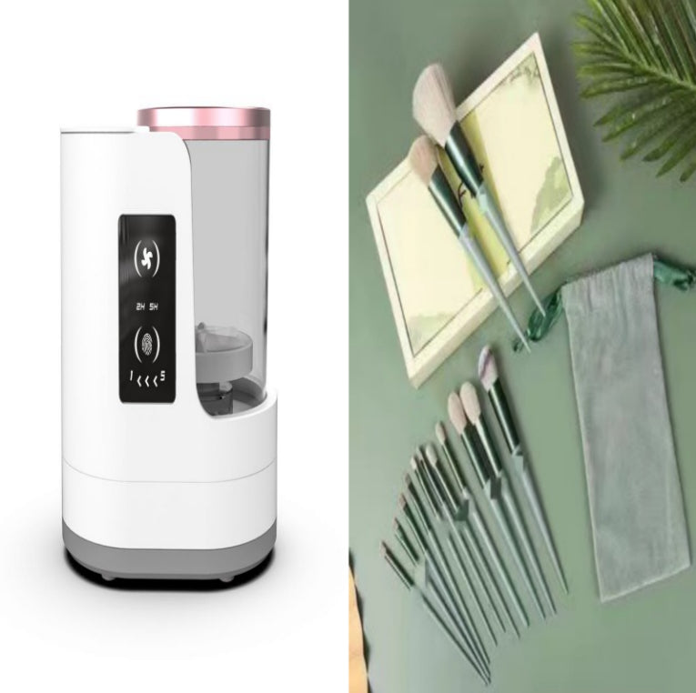 Electric Makeup Brush Cleaner Rechargeable Makeup Brushes Cleaning Tool Automatic Makeup Brush Cleaning Stand Device - Opaline Glam Beauty