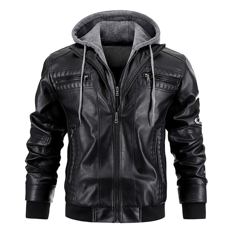 men’s PU leather jacket