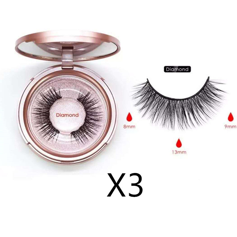 Reusable Magnetic Self-Adhesive Eyelashes No Eyeliner