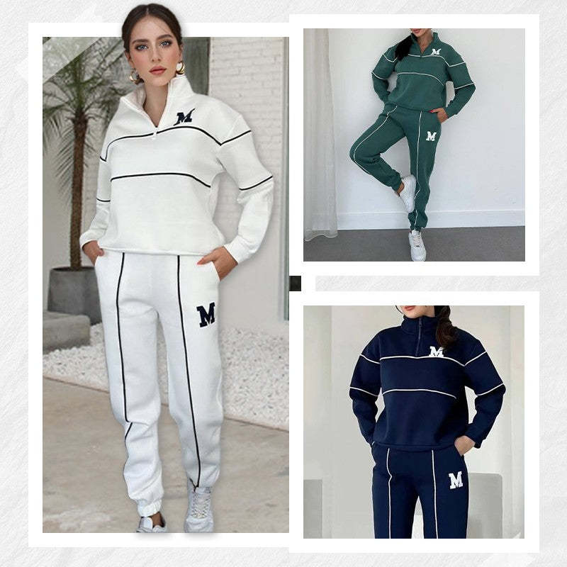 Womens 2 Piece Outfits Lounge Hoodless Pullover Sweatshirt Sweatsuit Sets Sweatshirt Baggy
