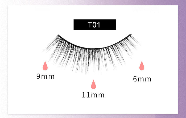 Reusable Magnetic Self-Adhesive Eyelashes No Eyeliner