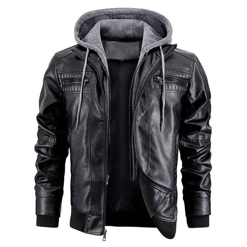 men’s PU leather jacket