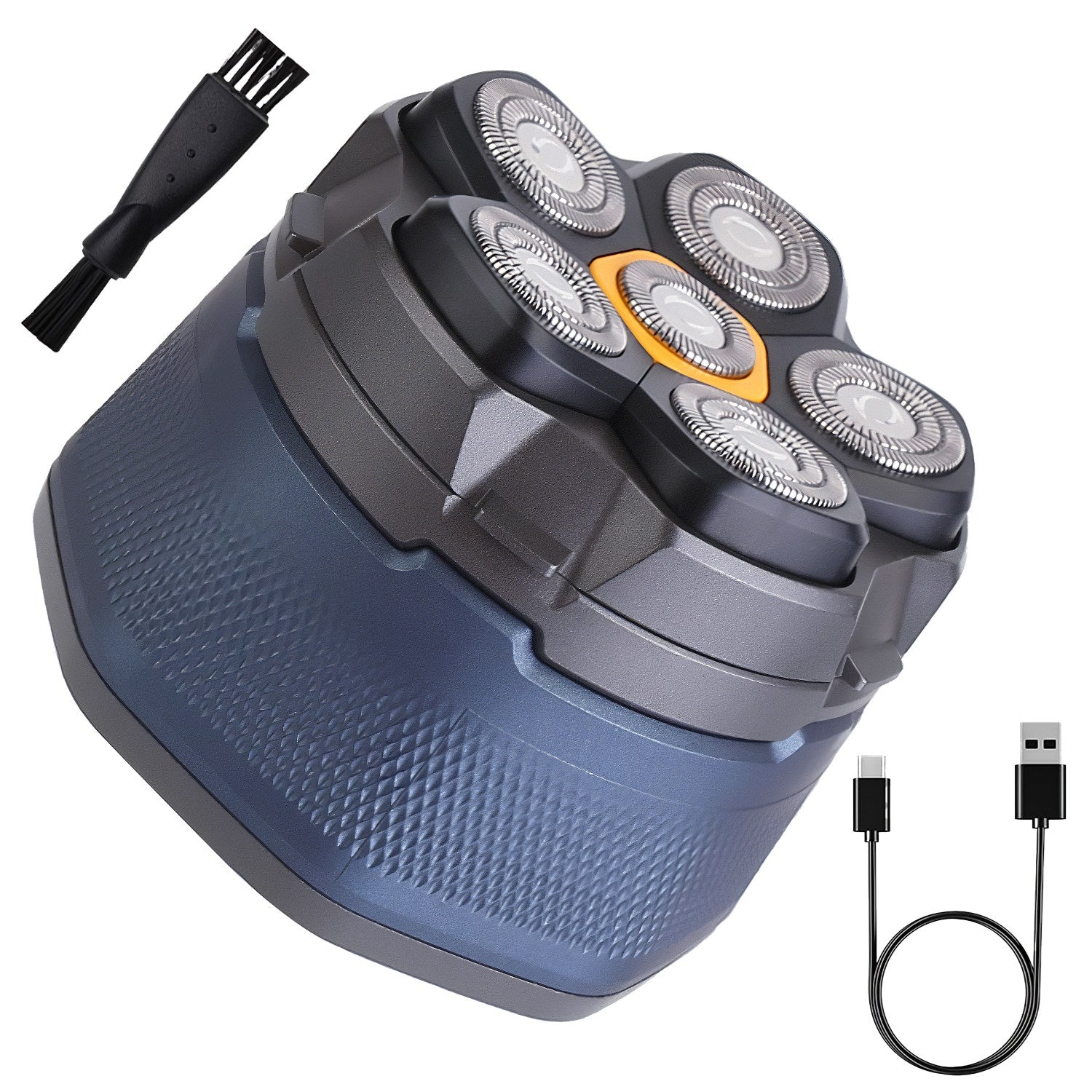 1Pc Cordless Electric Head Shaver For Men 6D Magnetic Floating Head Bald Man