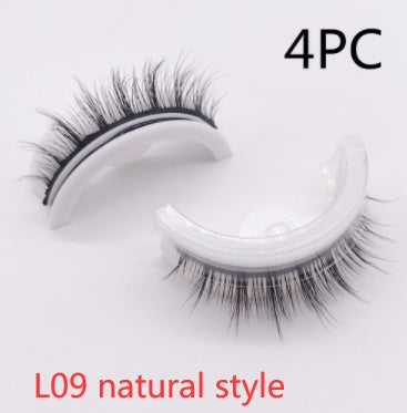 Reusable 3D Mink Lashes Natural False Eyelashes Self Adhesive