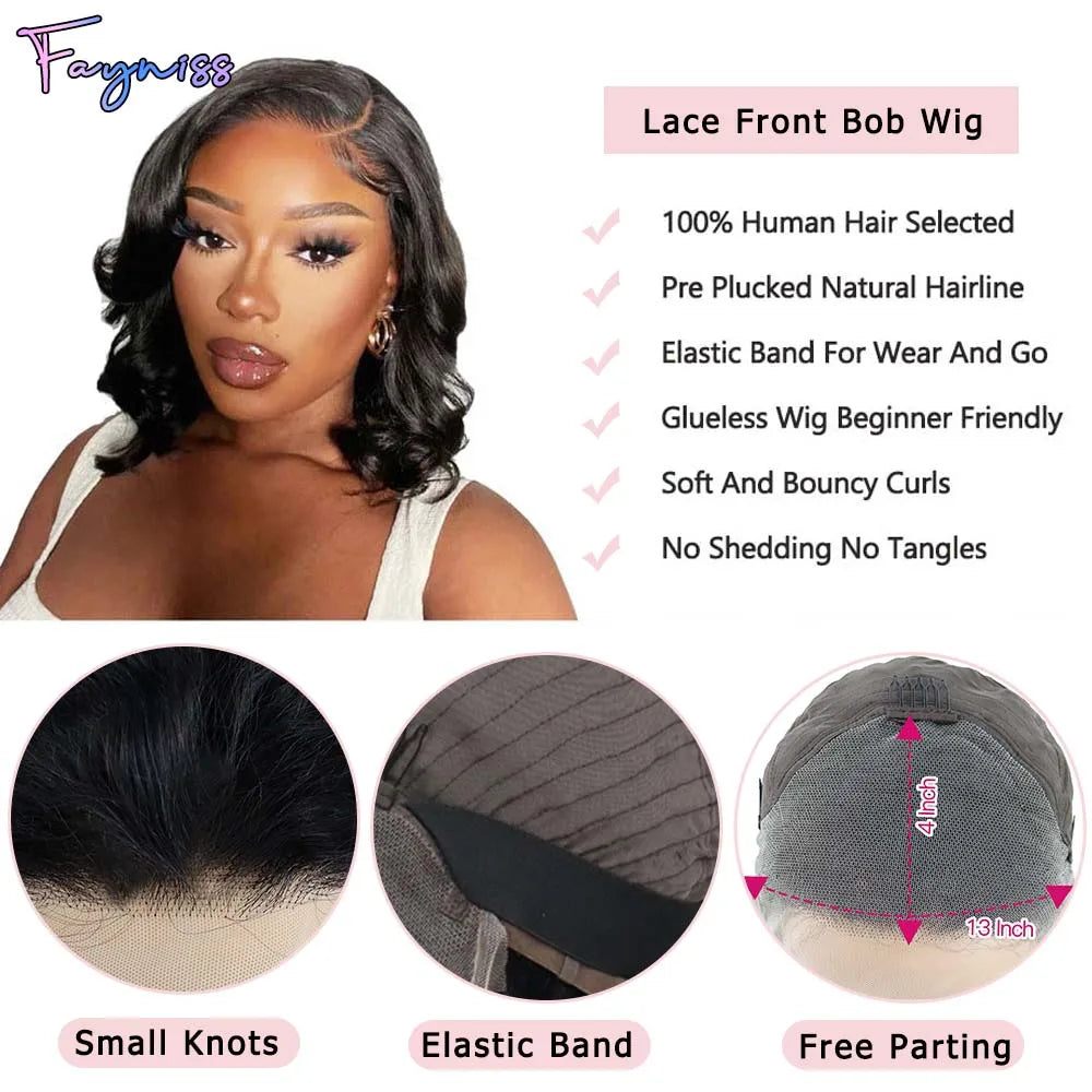 250% Density Body Wave HD Lace Front Human Hair Wig for Women