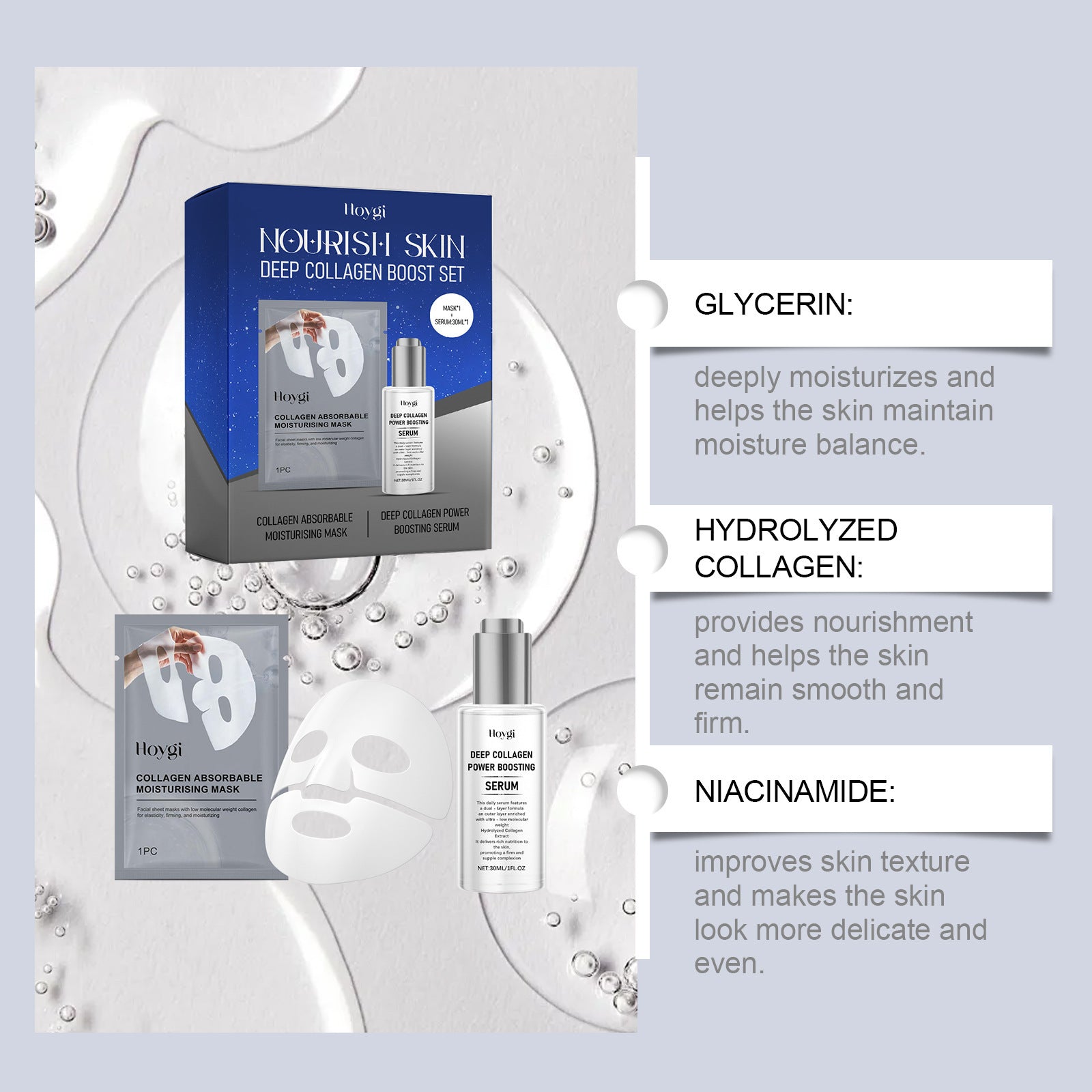 Collagen Moisturizing Suit Gentle Moisturizing Skin