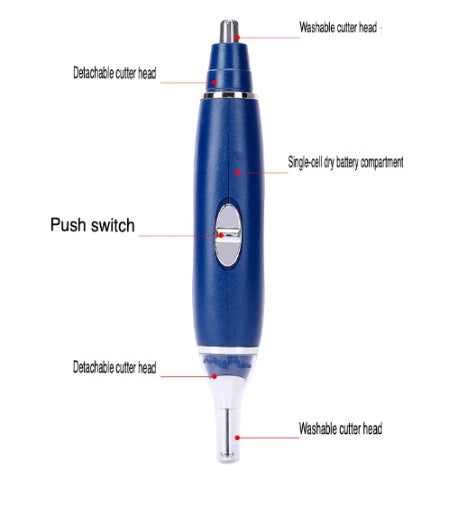 Electric Ear Beard Nose Hair Trimmer Eyebrow Mustache Remover Shaver Clipper New