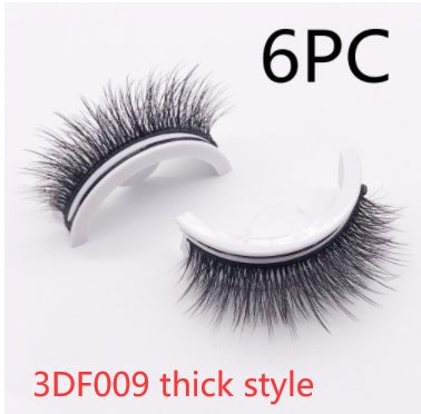 Reusable 3D Mink Lashes Natural False Eyelashes Self Adhesive