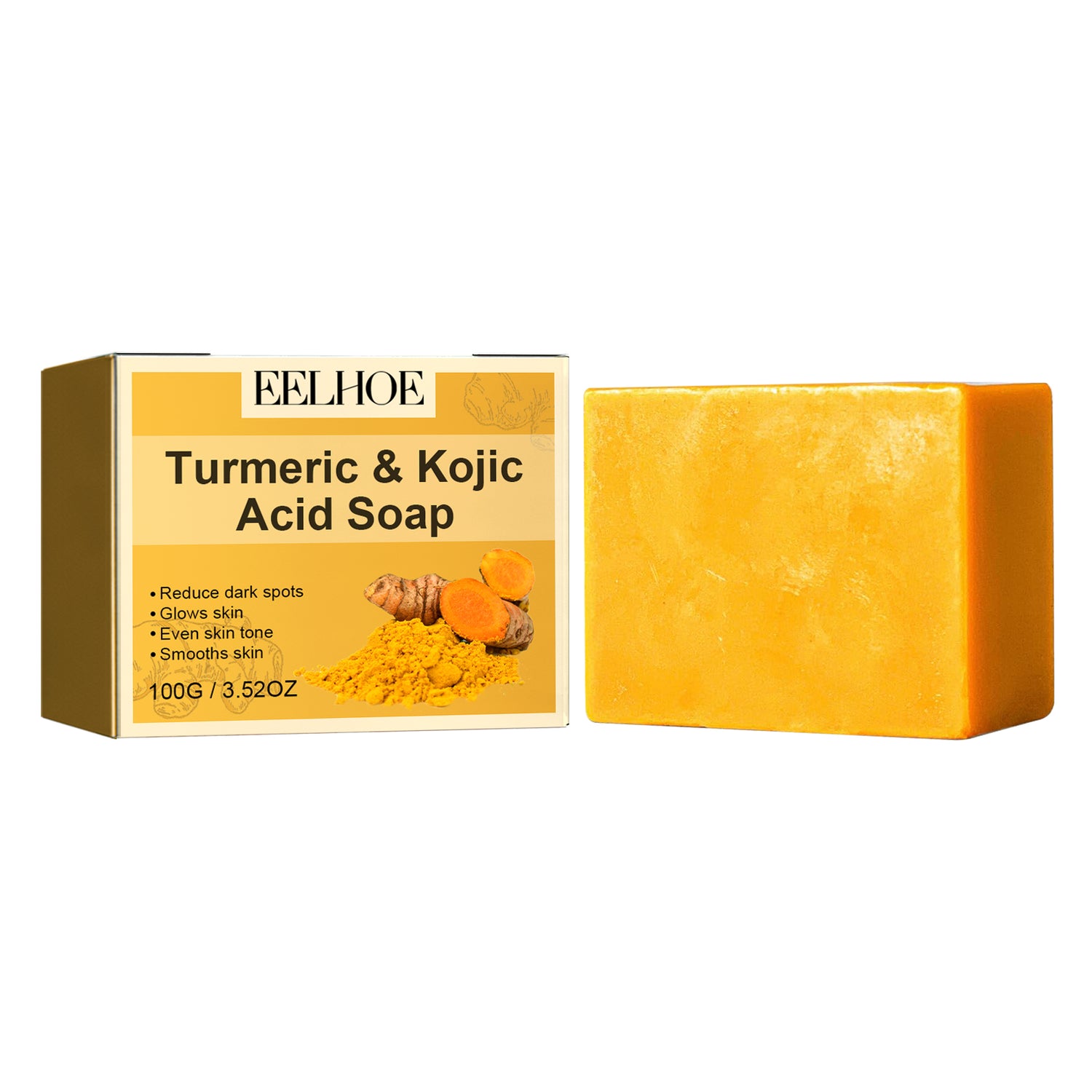 Turmeric &amp; Kojic Acid Soap – Brighten &amp; Even Skin Tone