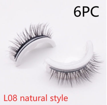 Reusable 3D Mink Lashes Natural False Eyelashes Self Adhesive