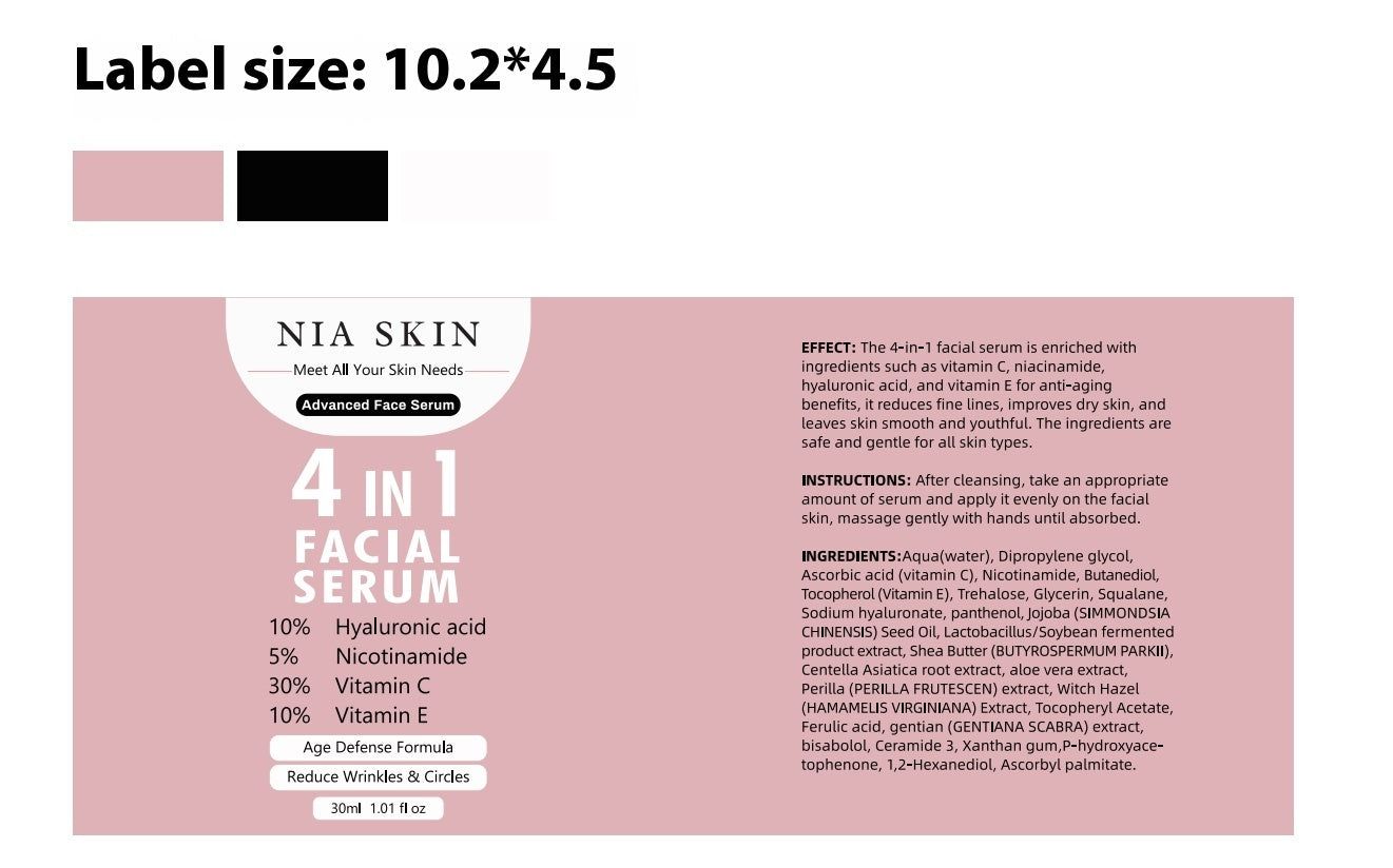 Skincare Anti-Aging Anti-Wrinkle Whitening Facial Serum