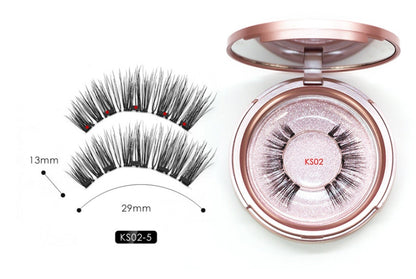 Natural Long Lasting Magnetic Liquid Eyeliner &amp; Magnetic False Eyelashes &amp; Tweezer Set Make up Set