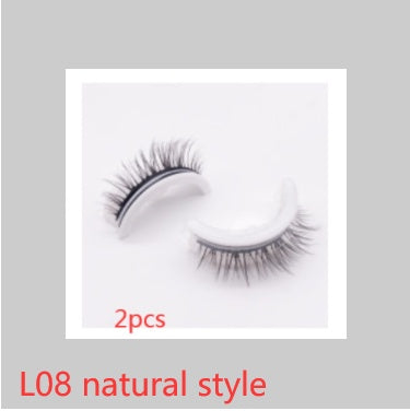 Reusable 3D Mink Lashes Natural False Eyelashes Self Adhesive