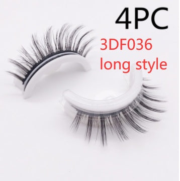 Reusable 3D Mink Lashes Natural False Eyelashes Self Adhesive