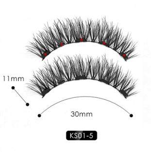 Natural Long Lasting Magnetic Liquid Eyeliner &amp; Magnetic False Eyelashes &amp; Tweezer Set Make up Set