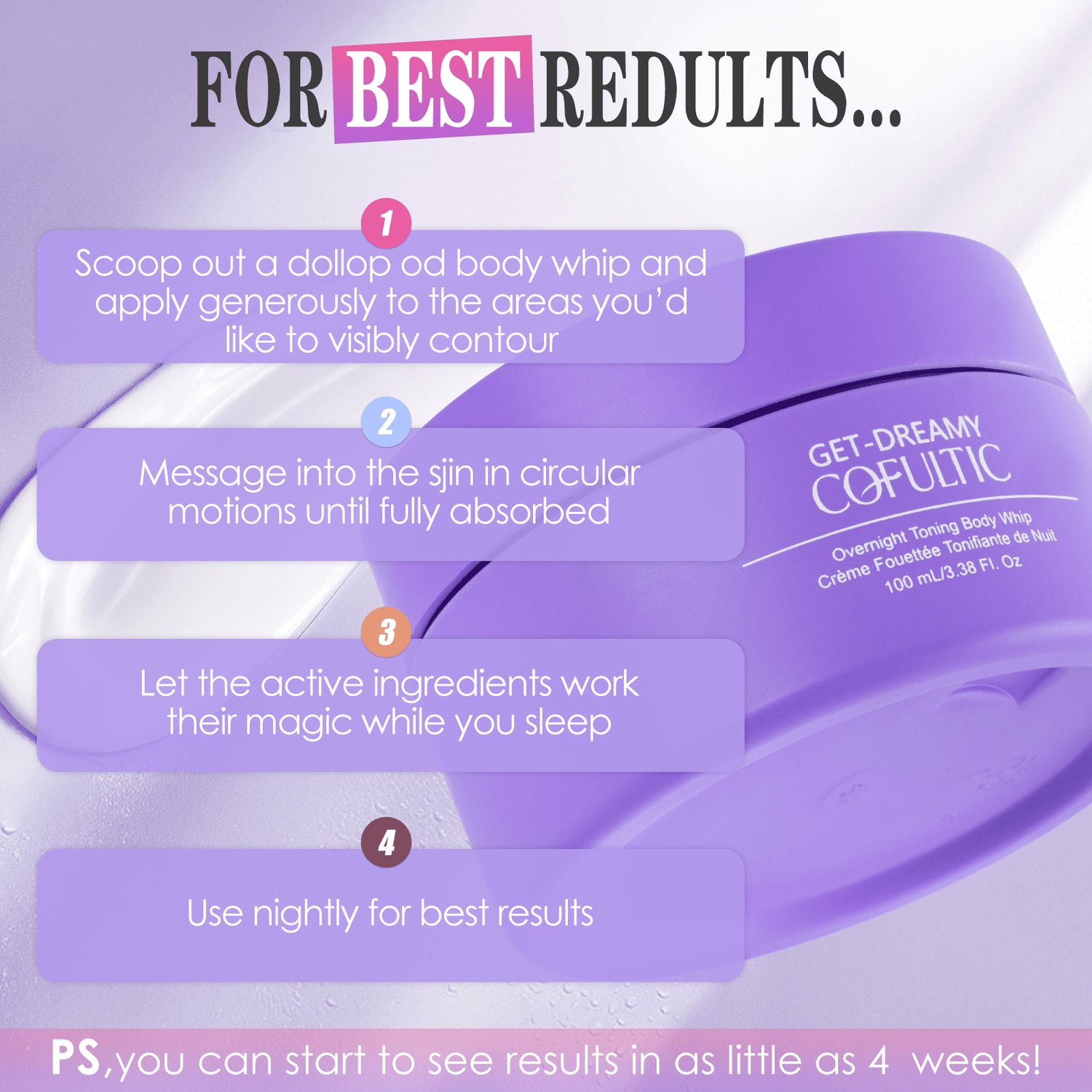 Cofultic Night Sleep Tightening Cream Flat Wrinkles