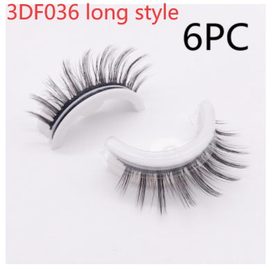 Reusable 3D Mink Lashes Natural False Eyelashes Self Adhesive