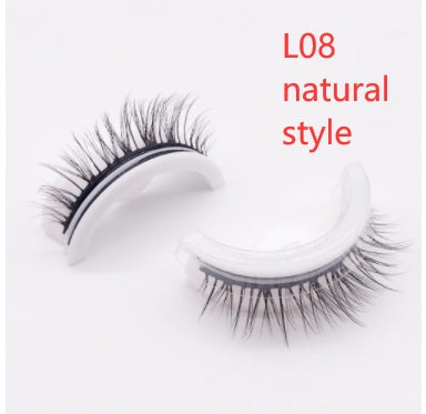 Reusable 3D Mink Lashes Natural False Eyelashes Self Adhesive