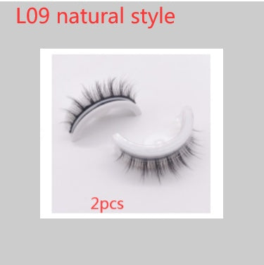 Reusable 3D Mink Lashes Natural False Eyelashes Self Adhesive