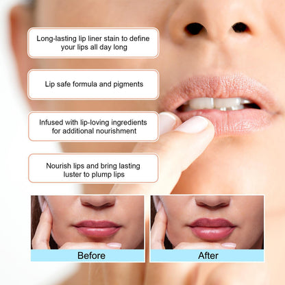 Ouhoufeng Lip Line Natural Lip Color Anti-peeling Lip Primer