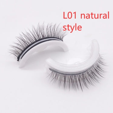 Reusable 3D Mink Lashes Natural False Eyelashes Self Adhesive