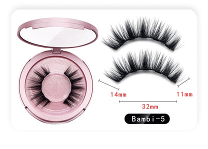 Natural Long Lasting Magnetic Liquid Eyeliner &amp; Magnetic False Eyelashes &amp; Tweezer Set Make up Set