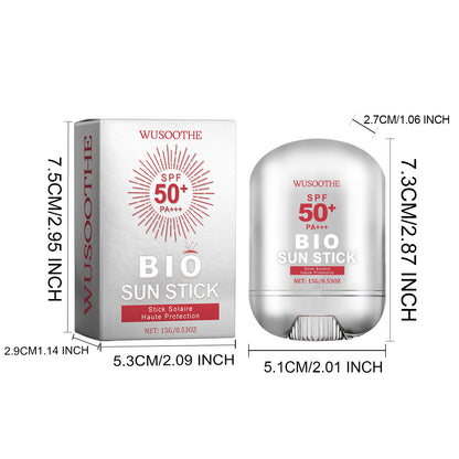 WUSOOTHE SPF50 Sunscreen Stick with Peptides, Collagen &amp; HA - Opaline Glam Beauty