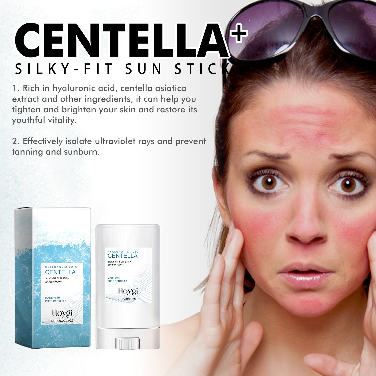 Hoygi Hyaluronic Acid SPF Sun Stick - Opaline Glam Beauty