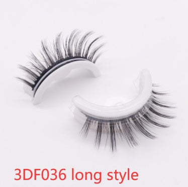 Reusable 3D Mink Lashes Natural False Eyelashes Self Adhesive