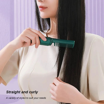 Professional Wireless Hair Straightener Curler Brush