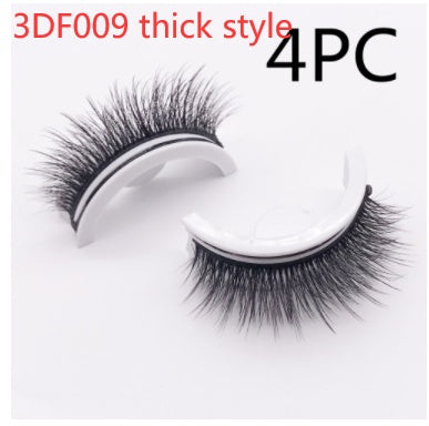Reusable 3D Mink Lashes Natural False Eyelashes Self Adhesive