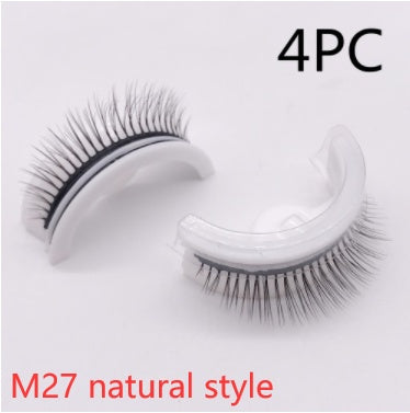 Reusable 3D Mink Lashes Natural False Eyelashes Self Adhesive