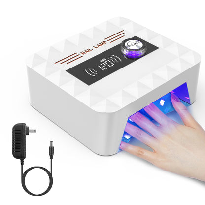 1Pc 120W Cordless UV Nail Lamp Rechargeable Gel Curing Lamp Gel Polish Light