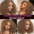 12A Honey Blonde Kinky Curly Crochet Hair - Opaline Glam Beauty