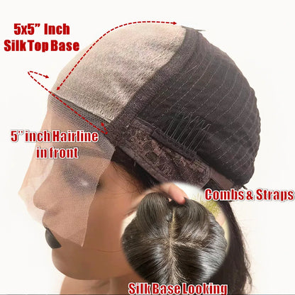 Brown Root Ombre Blonde Body Wave Wig - Opaline Glam Beauty