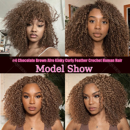 12A Honey Blonde Kinky Curly Crochet Hair - Opaline Glam Beauty