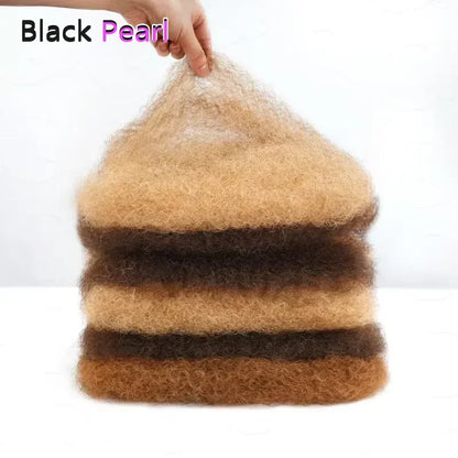 Premium Afro Kinky Remy Human Hair Bulk - Opaline Glam Beauty