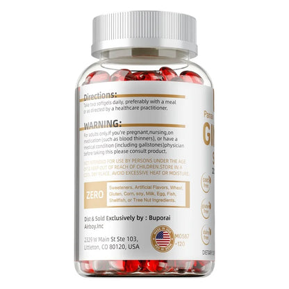 Red Panax Ginseng Capsules - for Immunity, Energy, Fatigue and Stress
