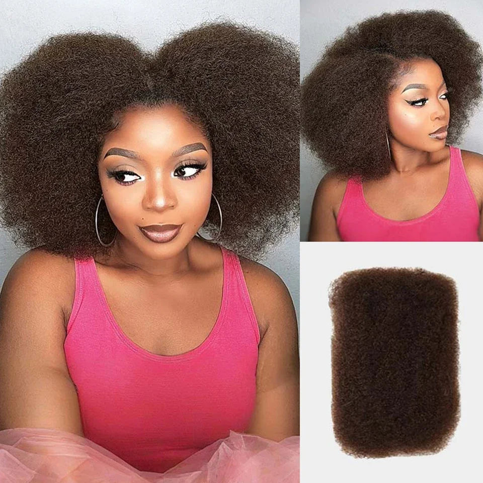 Premium Afro Kinky Remy Human Hair Bulk - Opaline Glam Beauty