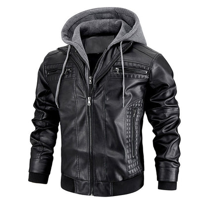 men’s PU leather jacket