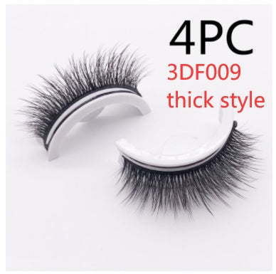 Reusable 3D Mink Lashes Natural False Eyelashes Self Adhesive