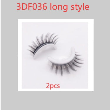 Reusable 3D Mink Lashes Natural False Eyelashes Self Adhesive