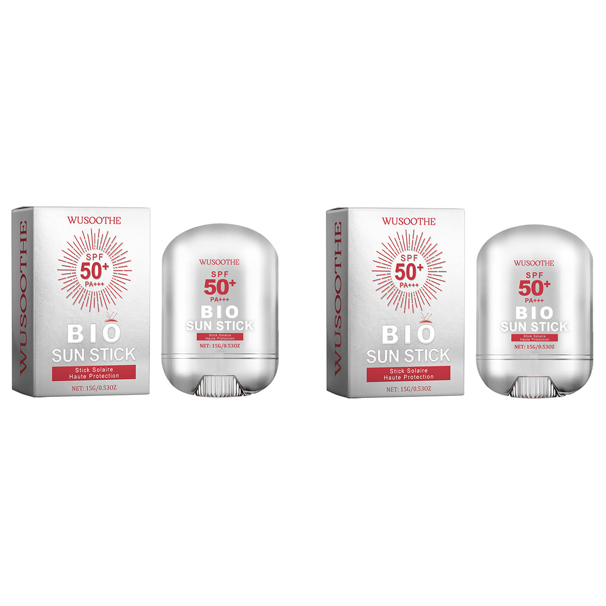WUSOOTHE SPF50 Sunscreen Stick with Peptides, Collagen &amp; HA - Opaline Glam Beauty
