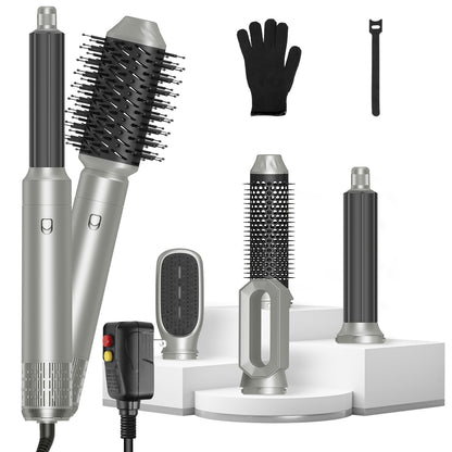 1Pc 6 In 1 Hot Air Styler Volumizer Straightener Curler Dryer Automatic Wrap Styler - Opaline Glam Beauty