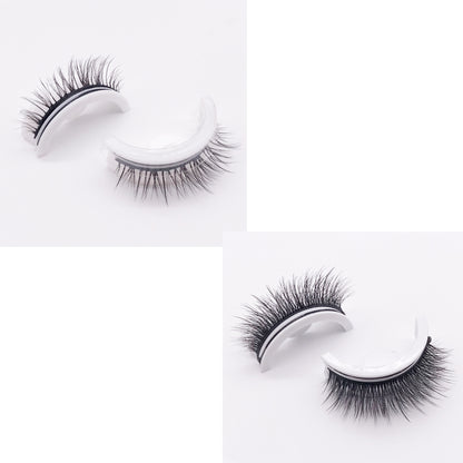 Reusable 3D Mink Lashes Natural False Eyelashes Self Adhesive