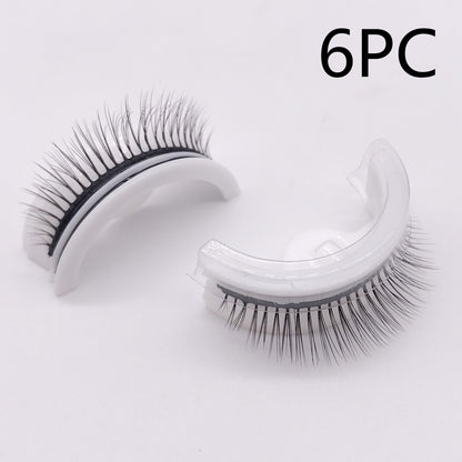 Reusable 3D Mink Lashes Natural False Eyelashes Self Adhesive