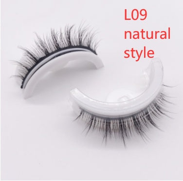 Reusable 3D Mink Lashes Natural False Eyelashes Self Adhesive