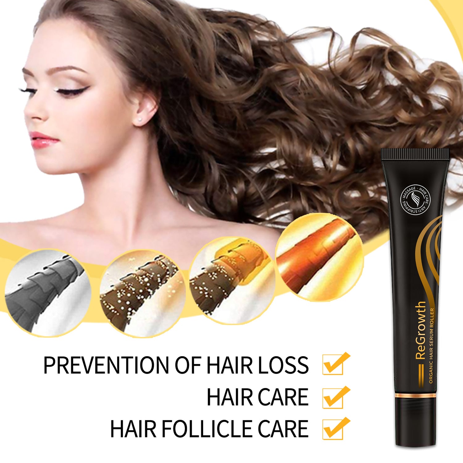 Regrowth Organic Hair Serum - Opaline Glam Beauty