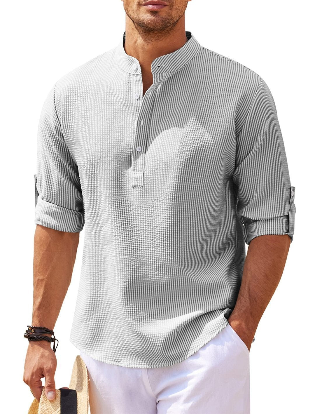 men’s casual long sleeve shirt