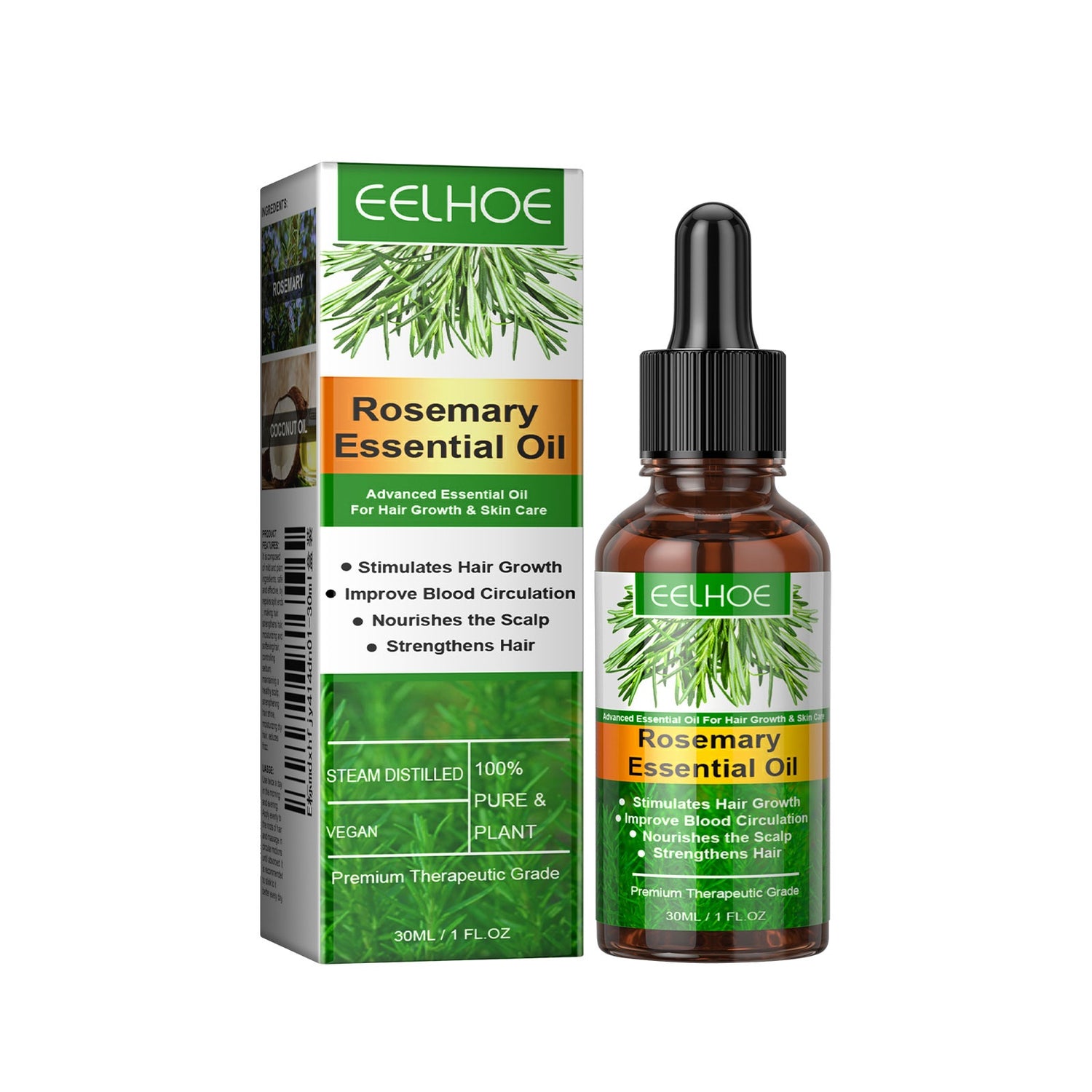 EELHOE Rosemary Nourishing Hair Growth &amp; Anti-Breakage Oil - Opaline Glam Beauty